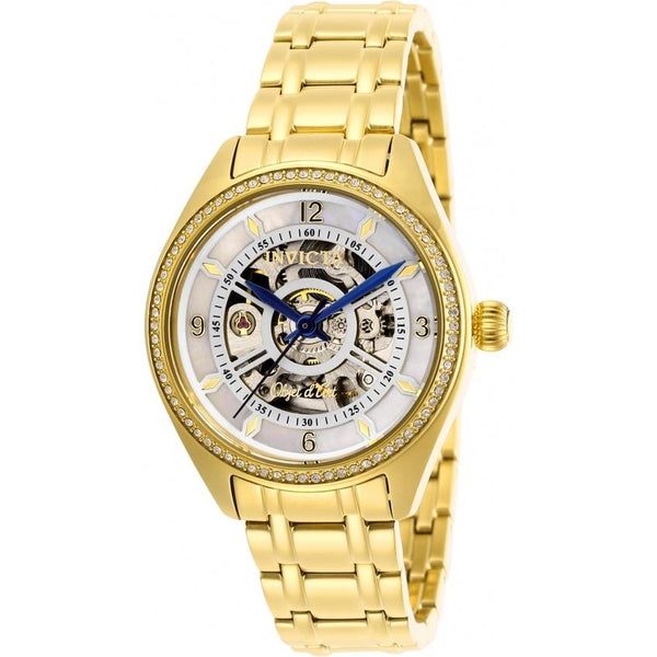 Invicta Women's 26357 Objet D Art Automatic Gold-Tone Stainless Steel Watch