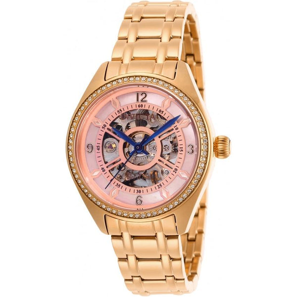 Invicta Women's 26358 Objet D Art Automatic Rose-Tone Stainless Steel Watch