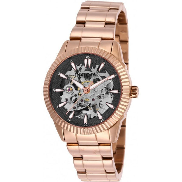 Invicta Women's 26364 Objet D Art Automatic Rose-Tone Stainless Steel Watch