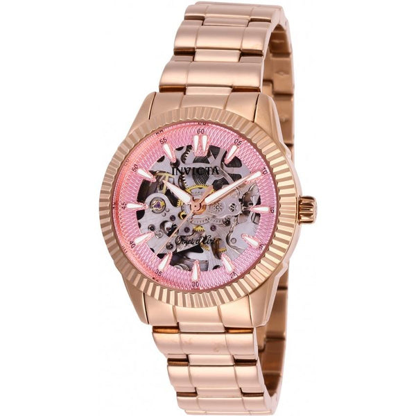 Invicta Women's 26365 Objet D Art Automatic Rose-Tone Stainless Steel Watch