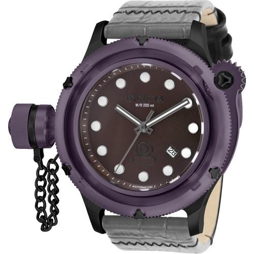 Invicta Men's 26424 Russian Diver Automatic Black Polyurethane and Stainless Steel Watch