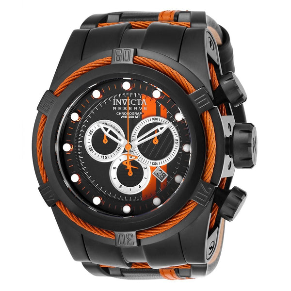 Invicta Men's 26473 Reserve Race Team Black Leather and Stainless Steel Watch