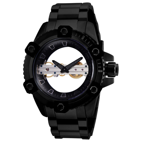 Invicta Men's 26487 Reserve Reserve Mechanical Black Stainless Steel Watch