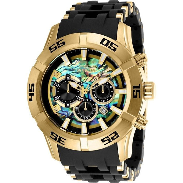 Invicta Men's 26530 Sea Spider Black and Silver Polyurethane Watch
