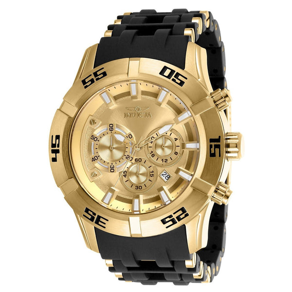 Invicta Men's 26534 Sea Spider Black and Gold-Tone Polyurethane and Stainless Steel Watch