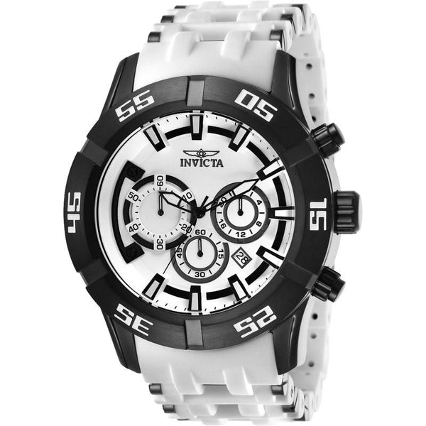 Invicta Men's 26537 Sea Spider Black and White Polyurethane Watch
