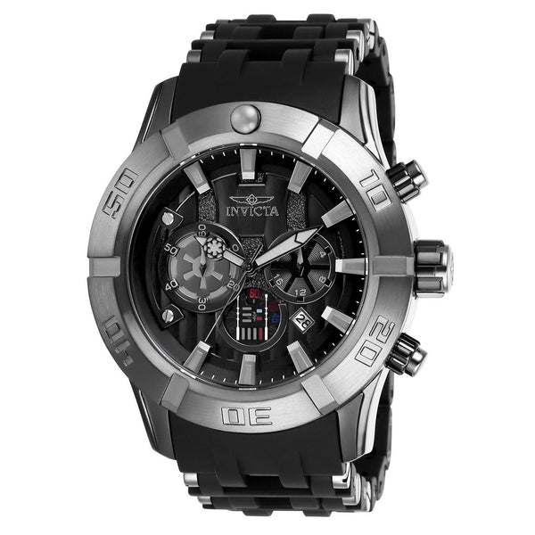 Invicta Men's 26548 Star Wars Darth Vader Black Polyurethane and Stainless Steel Watch