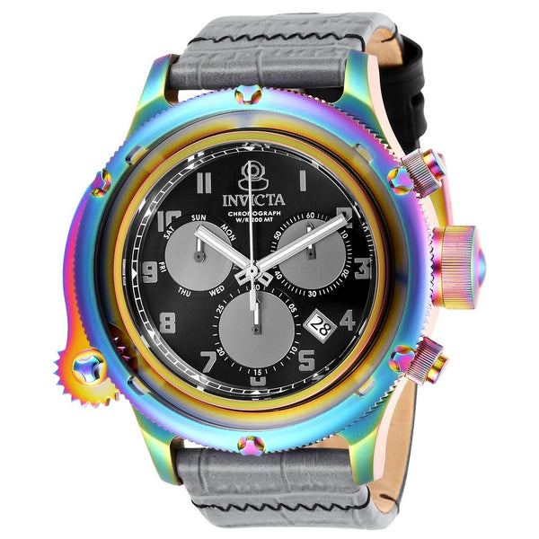 Invicta Men's 26588 Russian Diver Grey Leather Watch