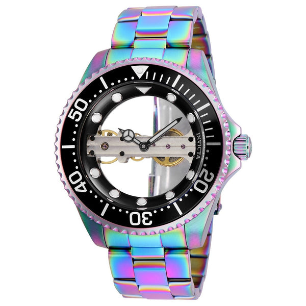 Invicta Men's 26602 Pro Diver Mechanical Iridescent Stainless Steel Watch