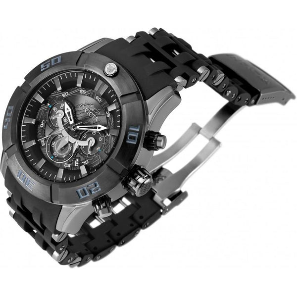 Invicta Men's 26749 Marvel Black Panther Black Polyurethane and Stainless Steel Watch