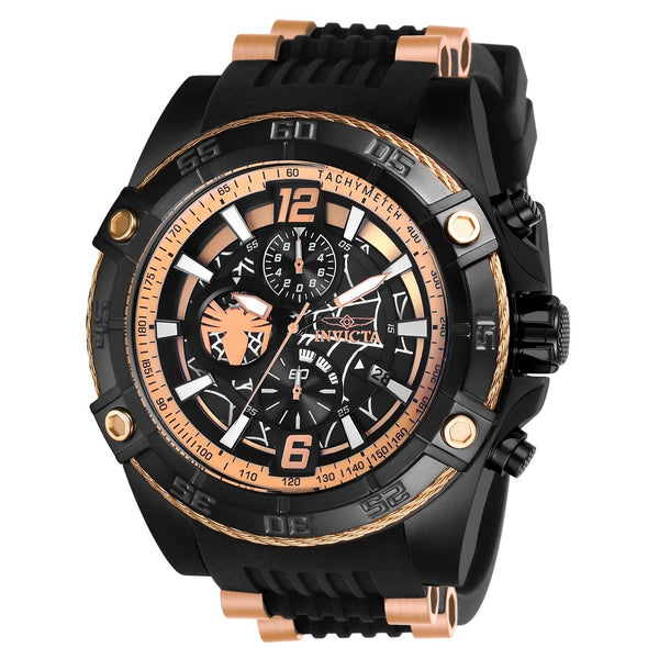 Invicta Men's 26769 Marvel Ironman Black and Rose-tone Stainless Steel Watch