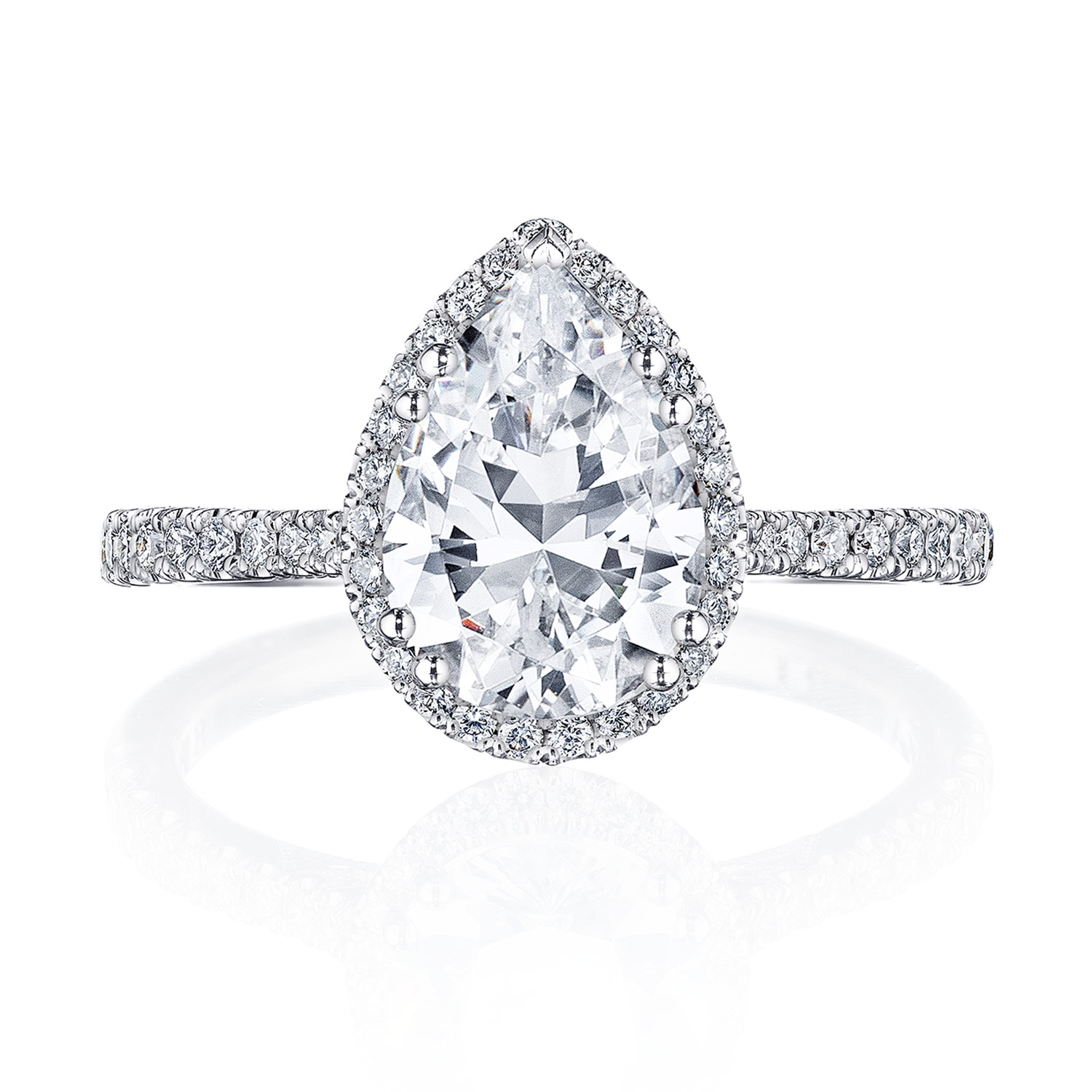 2677PS Pear Bloom Engagement Ring