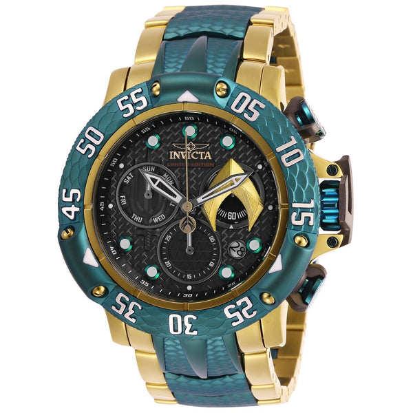 Invicta Men's 26784 DC Comics Aquaman Gold-Tone and Green Stainless Steel Watch