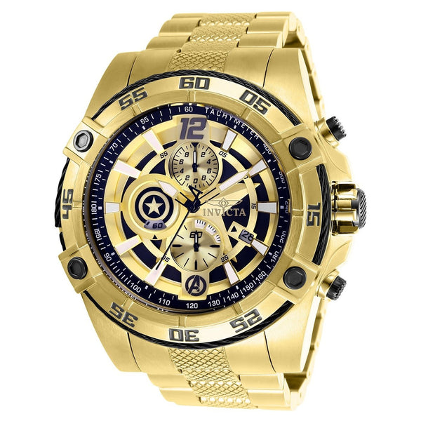 Invicta Men's 26794 Marvel Captain America Gold-Tone Stainless Steel Watch