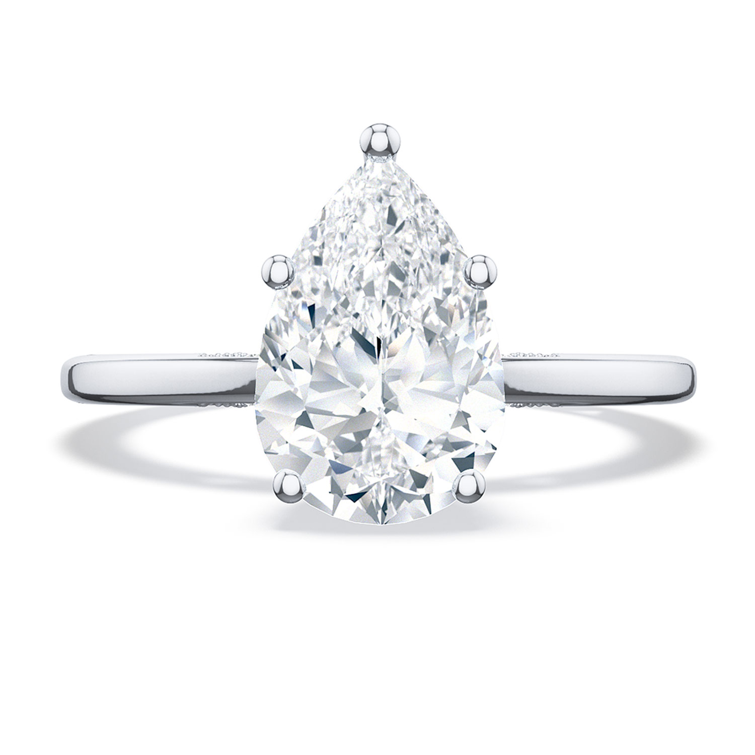 268215PS Pear Solitaire Engagement Ring