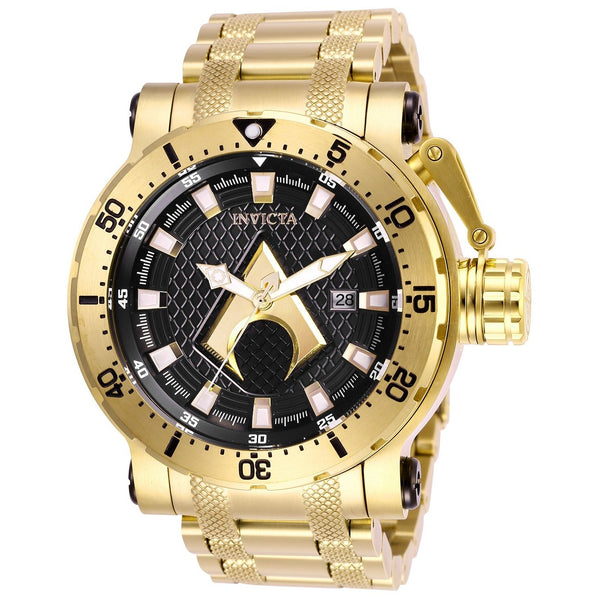 Invicta Men's 26833 DC Comics Aquaman Automatic Gold-Tone Stainless Steel Watch