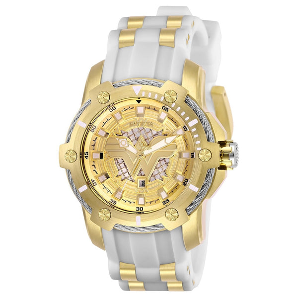 Invicta Women's 26835 DC Comics Wonder Woman White and GLD Ins Stainless Steel Watch