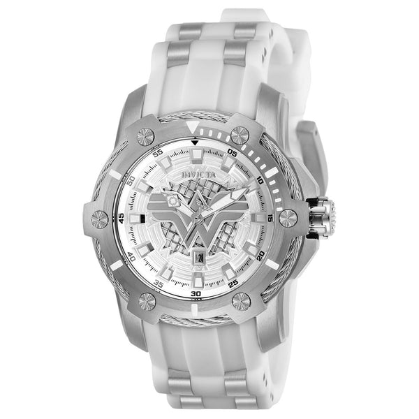Invicta Women's 26836 DC Comics Wonder Woman White and GLD Ins Stainless Steel Watch