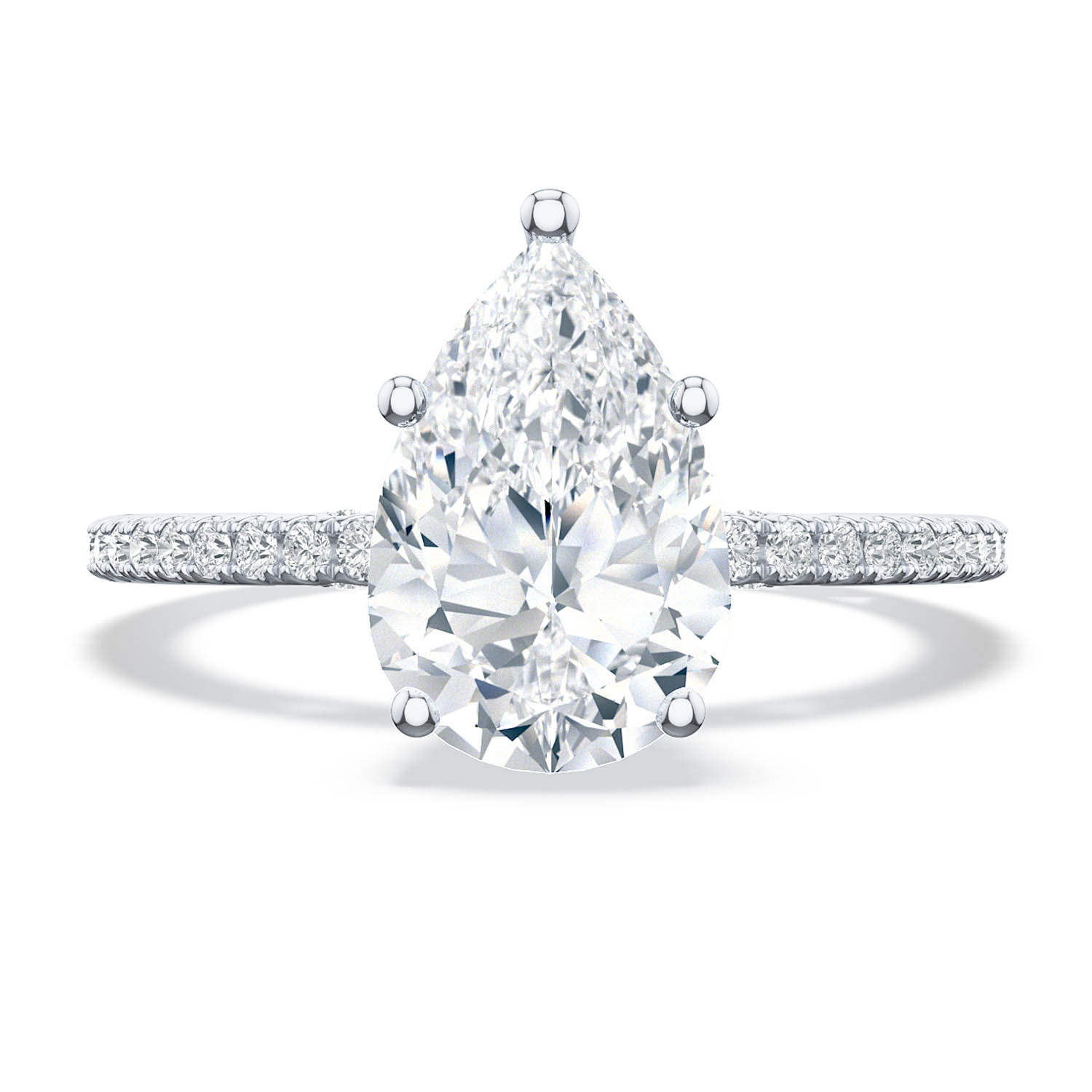 268315PS Pear Solitaire Engagement Ring