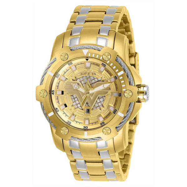 Invicta Women's 26840 DC Comics Wonder Woman Gold-Tone and Silver Stainless Steel Watch