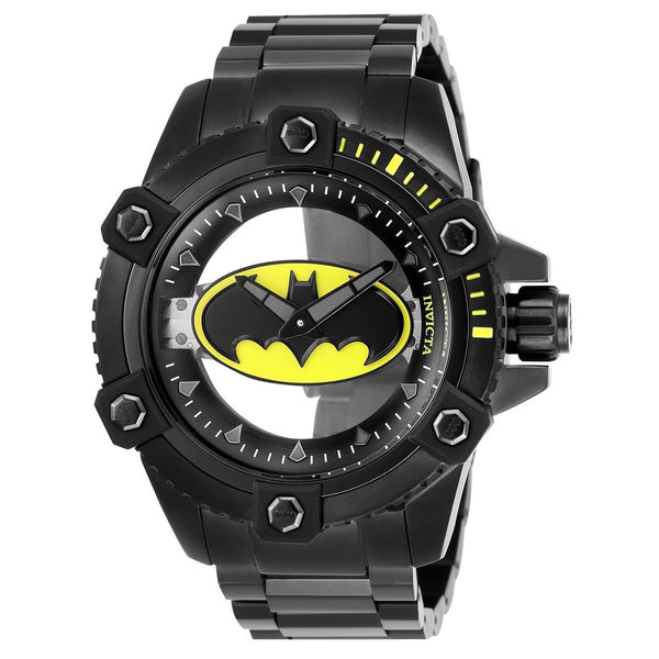 Invicta Men's 26844 DC Comics Batman Mechanical Black Stainless Steel Watch