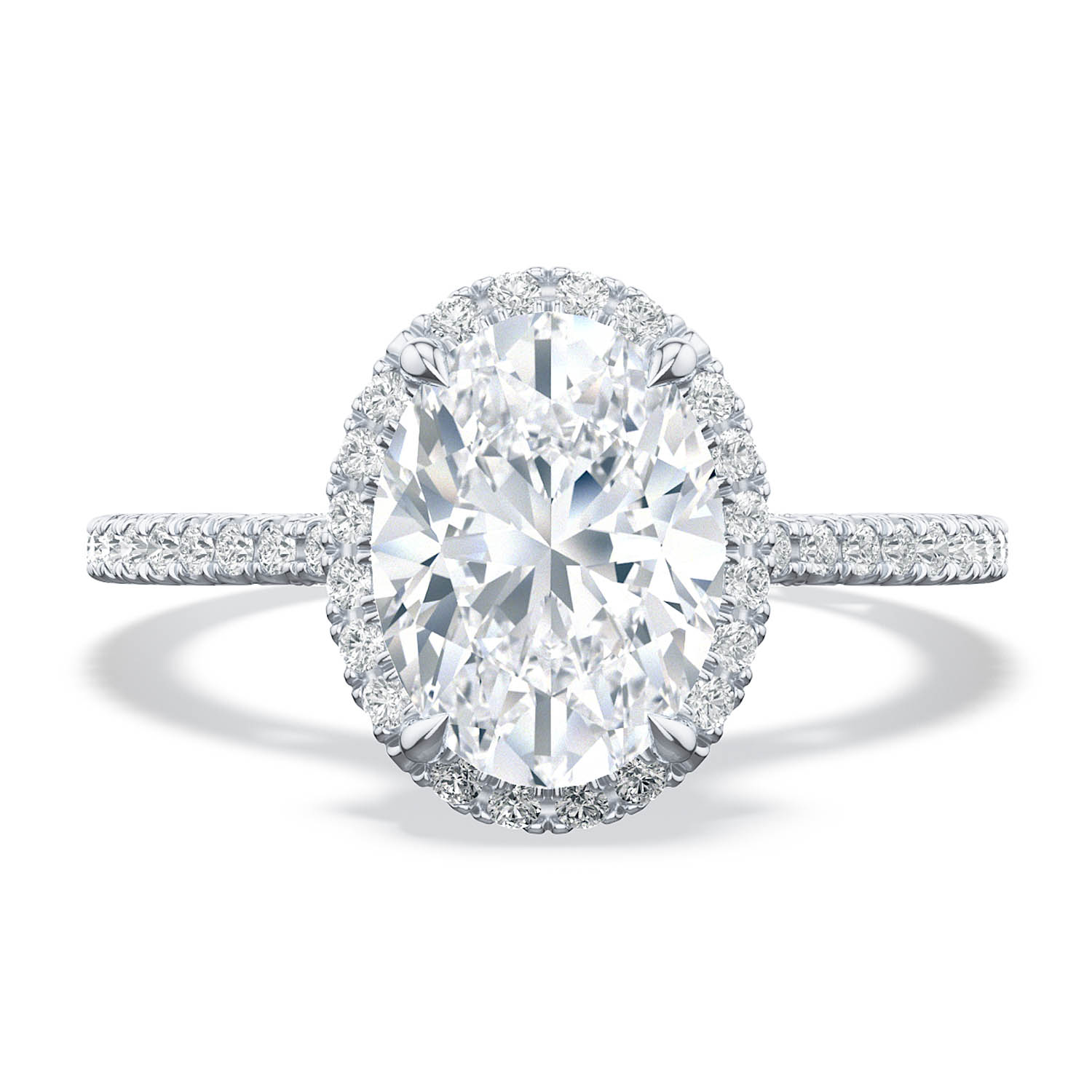 268415OV Oval Bloom Engagement Ring