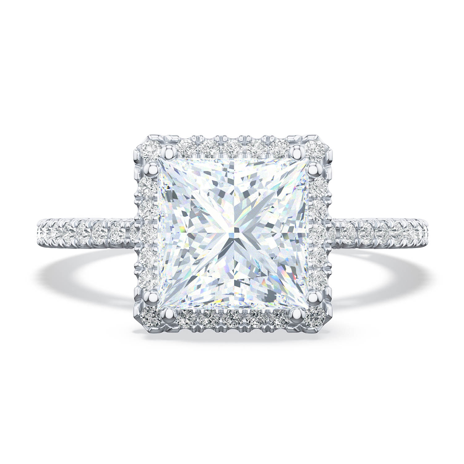 268415PR Princess Bloom Engagement Ring