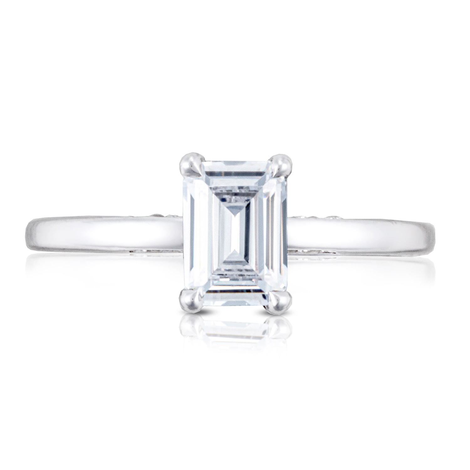 268815EC Emerald Solitaire Engagement Ring