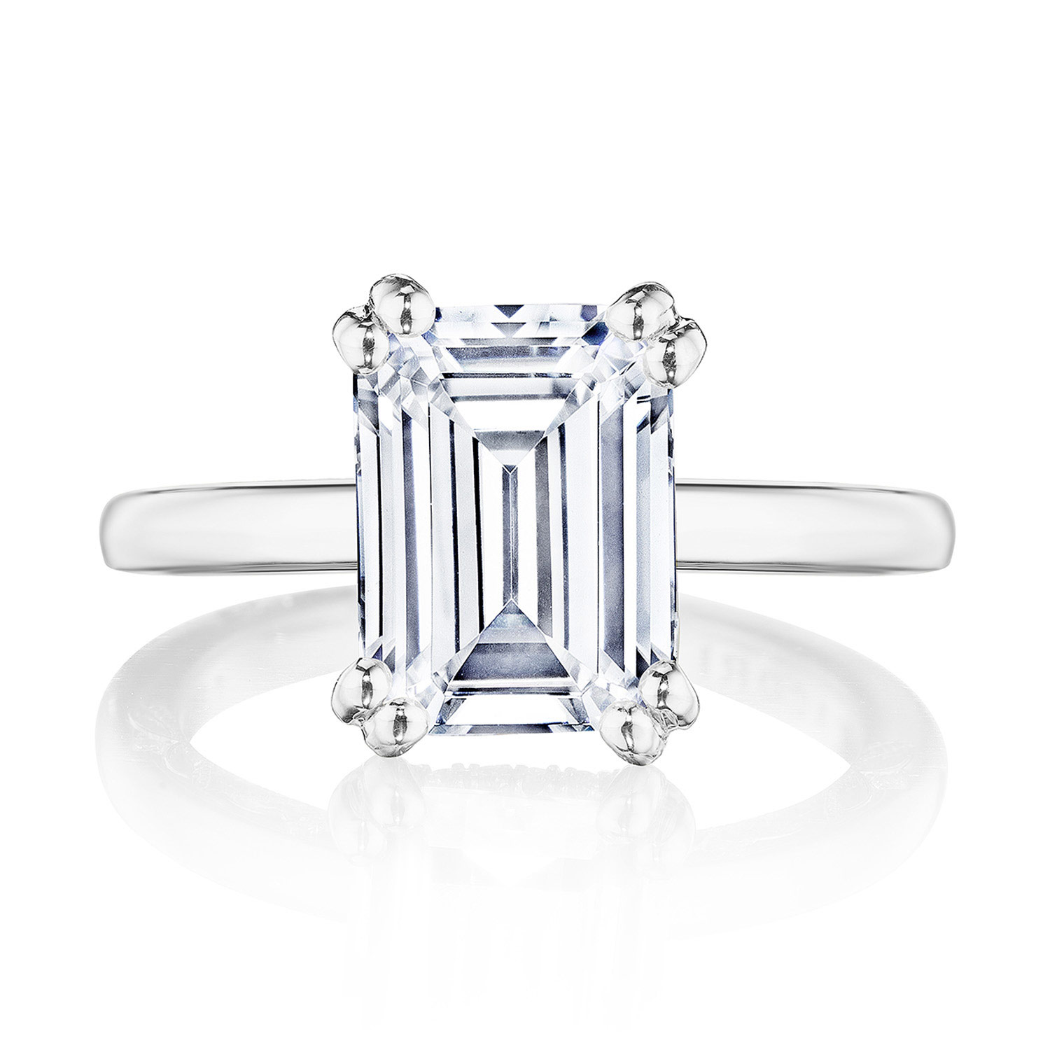 268922EC Emerald Solitaire Engagement Ring