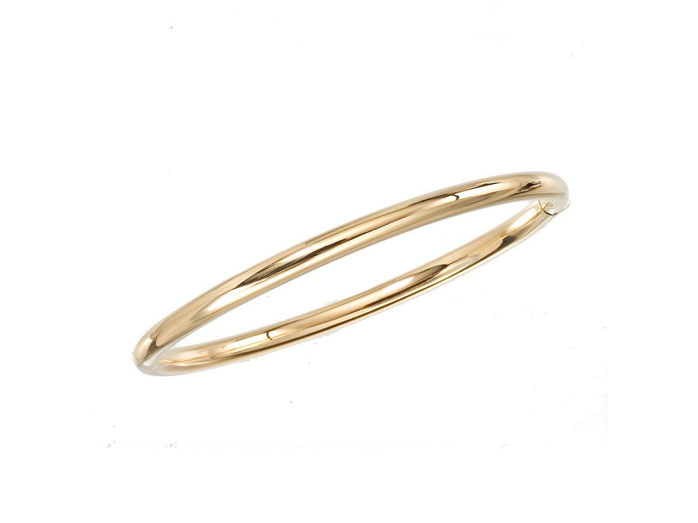 ROBERTO COIN 18K ROSE GOLD CLASSIC BANGLE WITH HINGE-LOCK CLASP