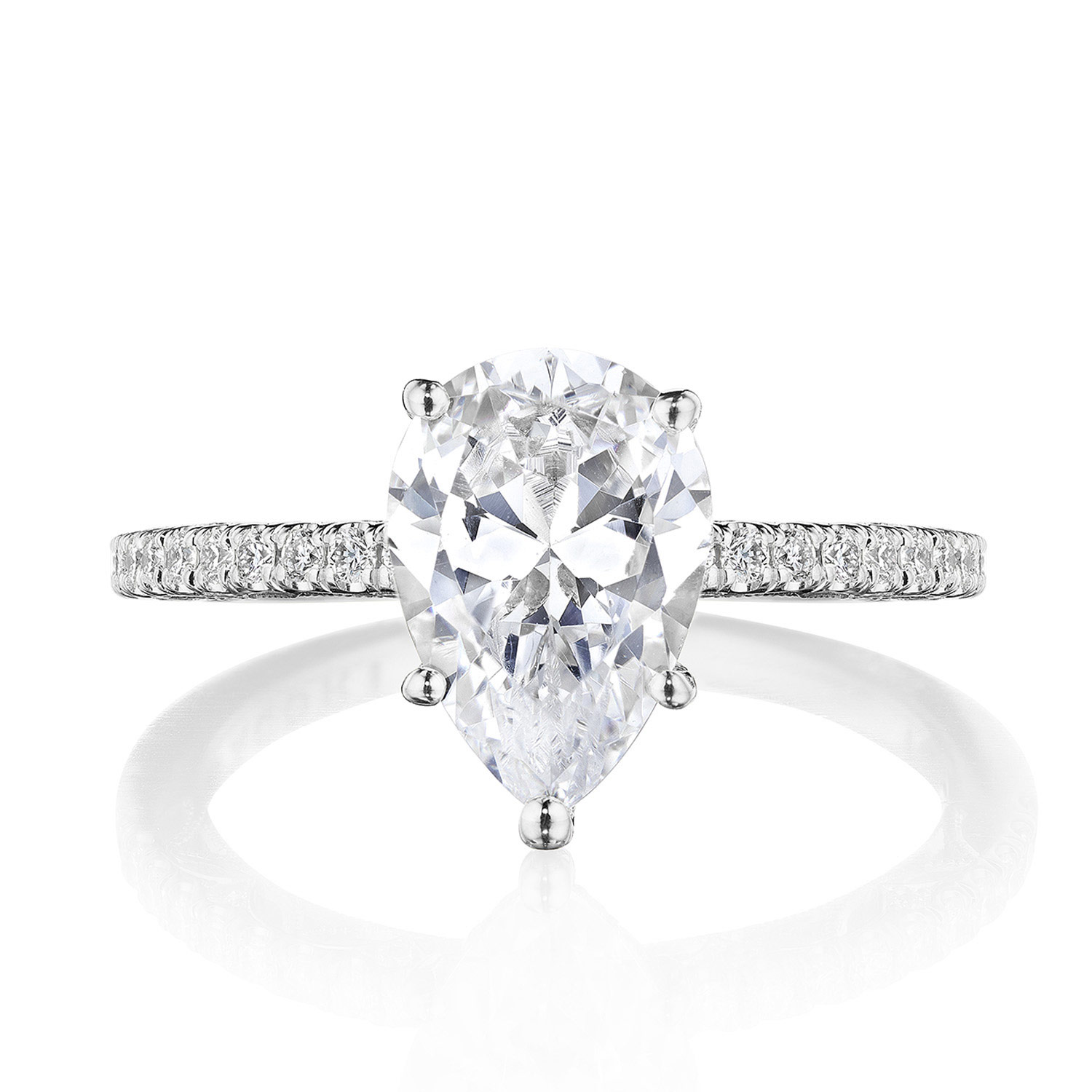 269017PS Pear Solitaire Engagement Ring