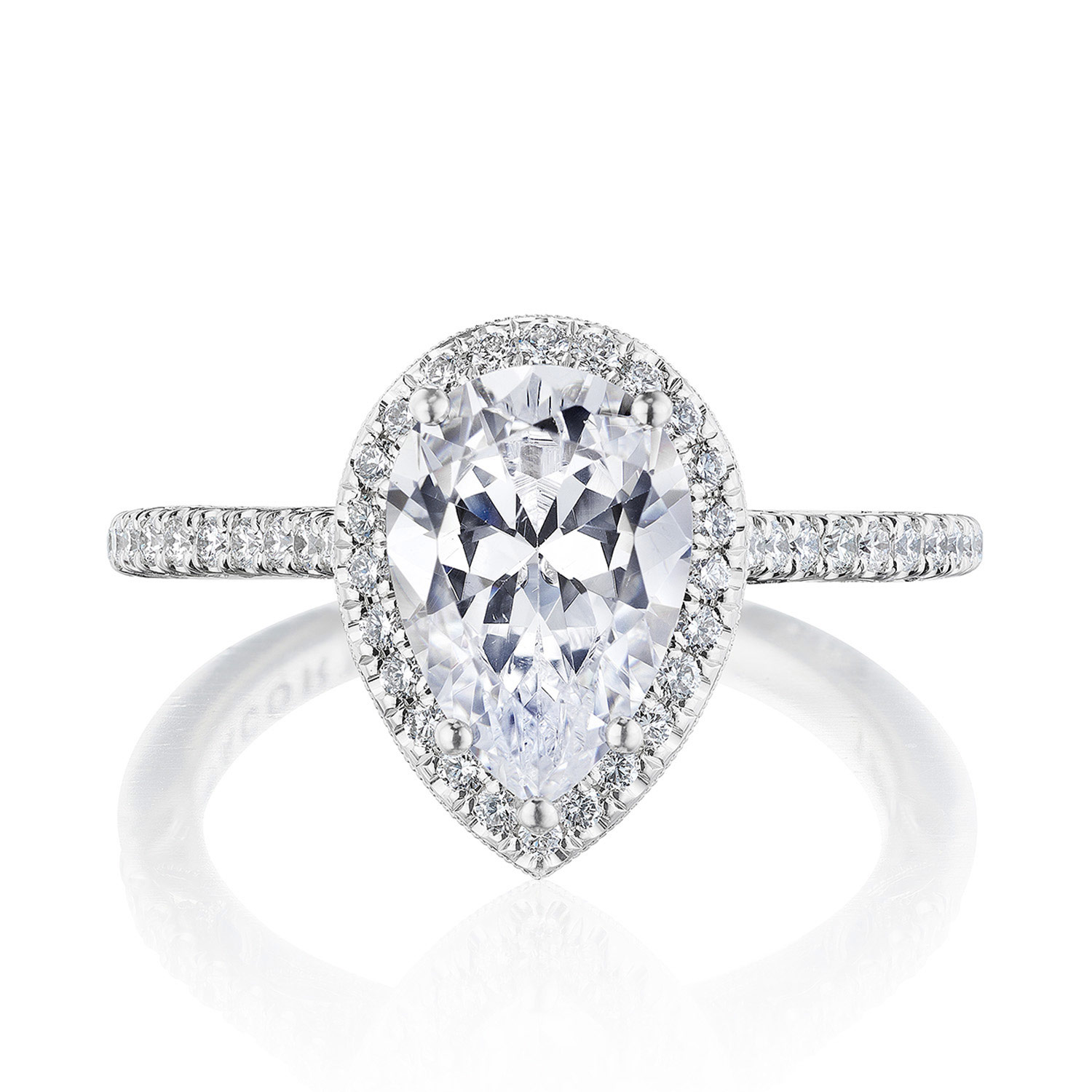269117PS Pear Bloom Engagement Ring