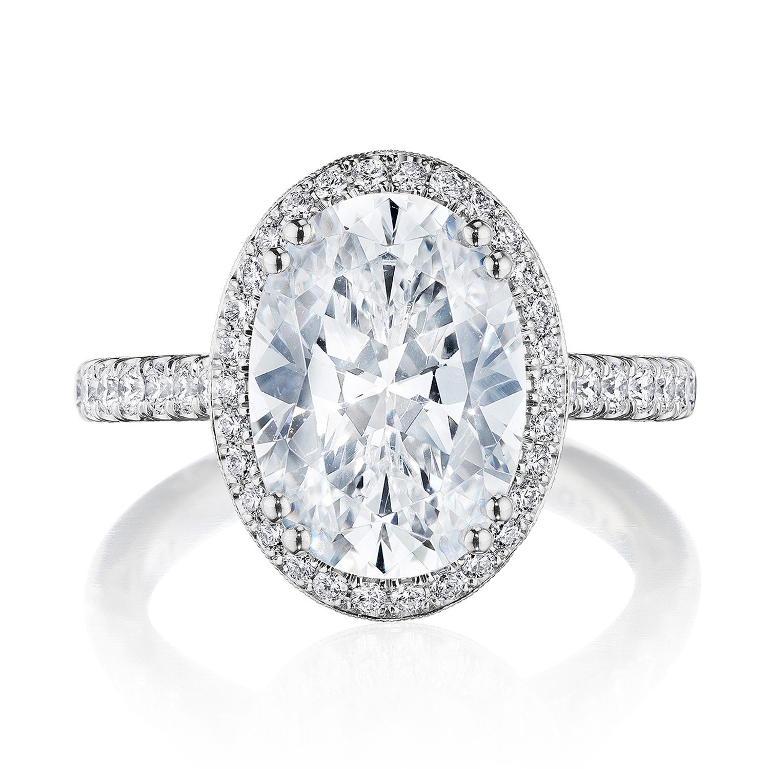 269122OV Oval Bloom Engagement Ring