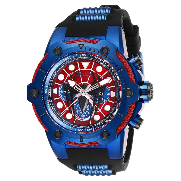 Invicta Men's 26914 Spiderman Black and Blue Silicone Watch