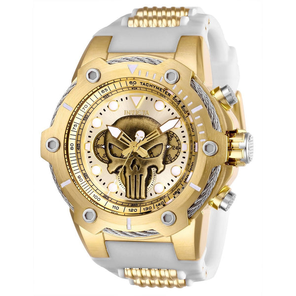 Invicta Men's 26924 Punisher White Silicone Watch