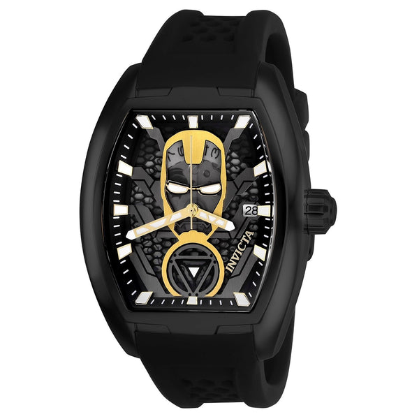 Invicta Men's 26930 Marvel Ironman Automatic Black Silicone Watch