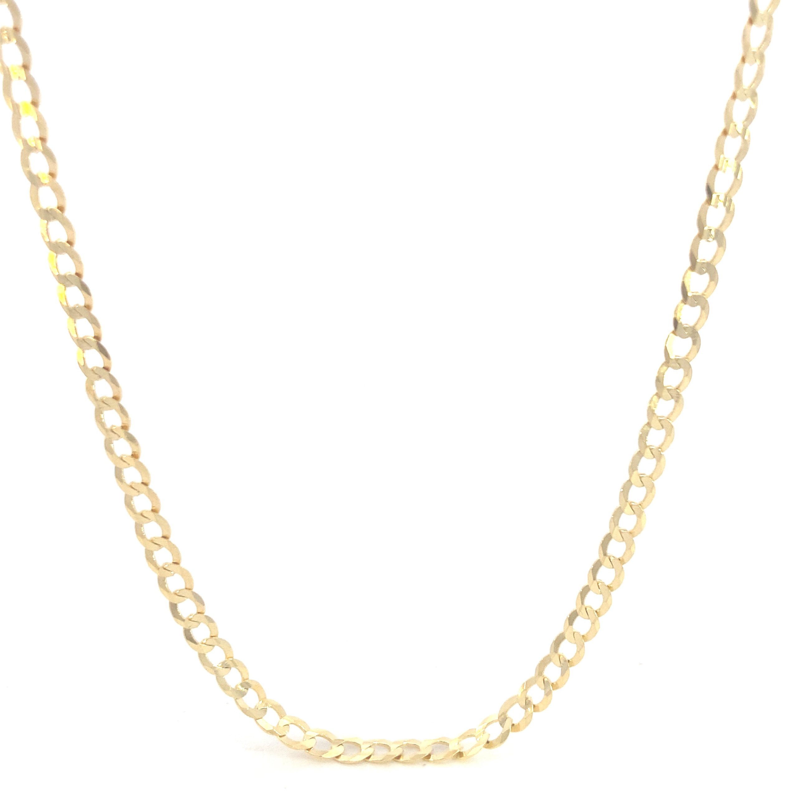 14K Gold Cuban Solid Chain