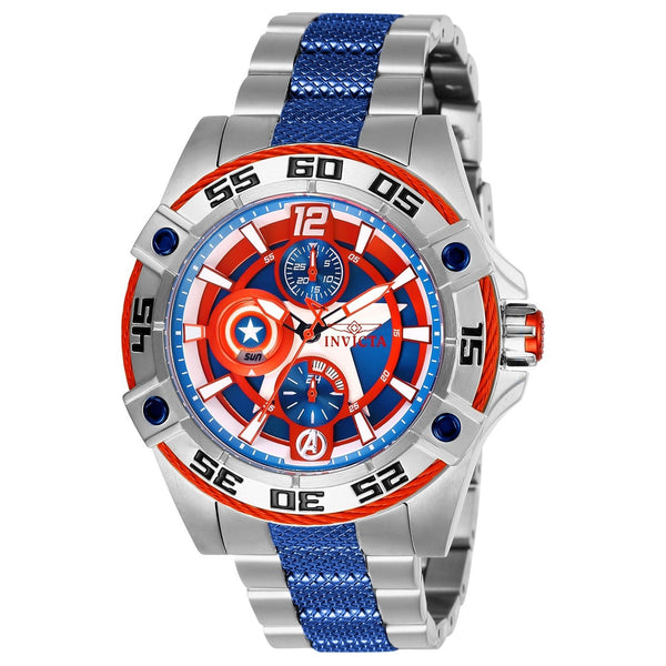 Invicta Women's 27018 Marvel Captain America Blue and Silver Stainless Steel Watch