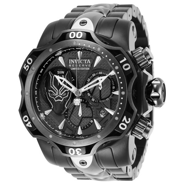 Invicta Men's 27037 Black Panther Black and Gunmetal Inserts Stainless Steel Watch