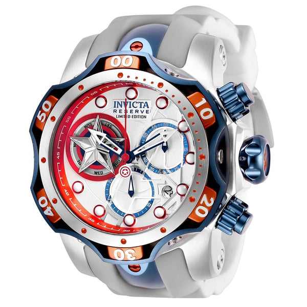 Invicta Men's 27040 Captain America White Silicone Watch