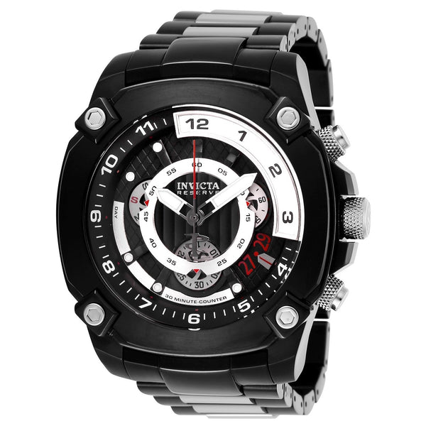 Invicta Men's 27051 Reserve Black and Gun Metal Stainless Steel Watch