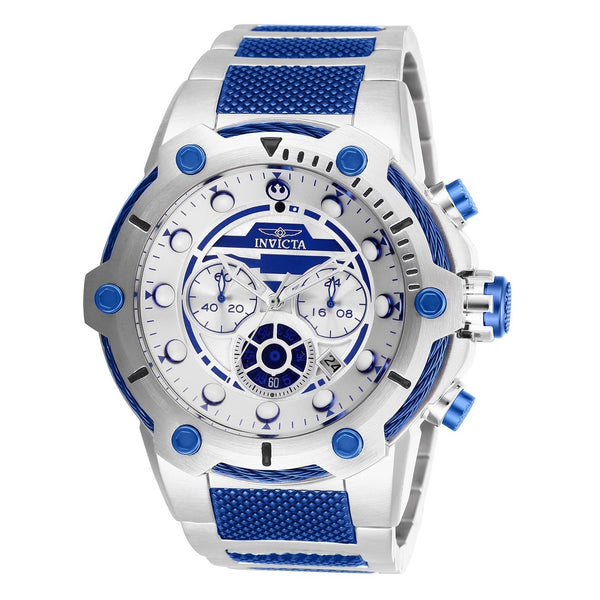 Invicta Men's 27114 Star Wars R2-D2 Silver and Blue Inserts Stainless Steel Watch