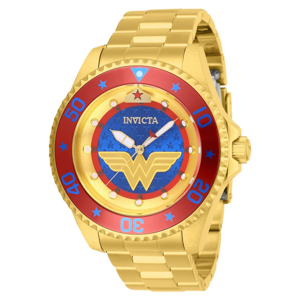 Invicta Men's 27137 Wonder Woman Gold-Tone Stainless Steel Watch