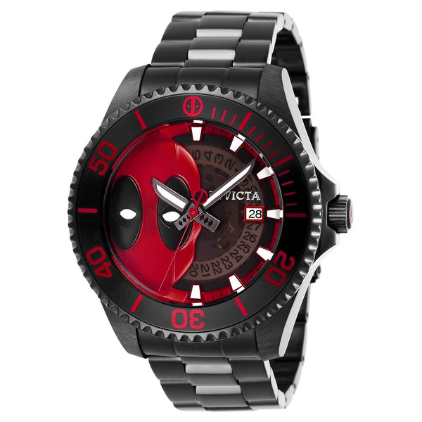Invicta Men's 27153 Marvel Deadpool Automatic Black Stainless Steel Watch