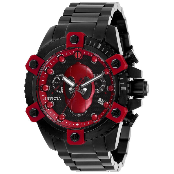 Invicta Men's 27155 Marvel Deadpool Black Stainless Steel Watch