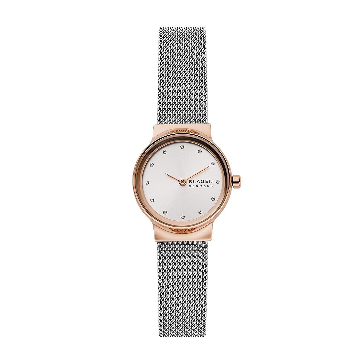 Freja Mesh Watch (Silver/Rose-Gold)