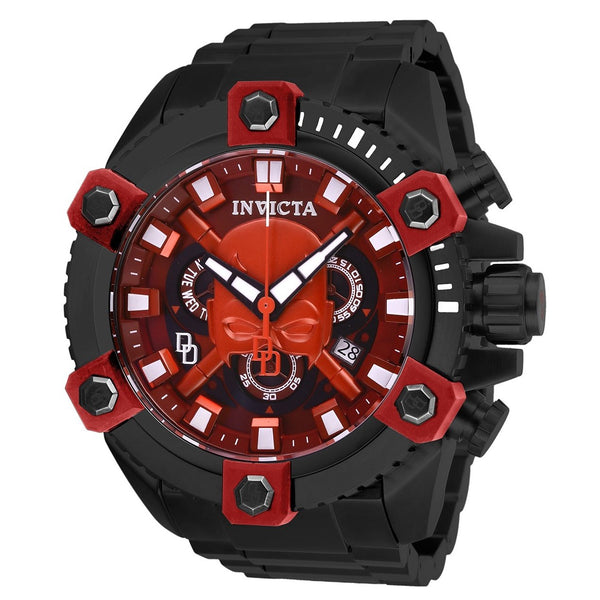 Invicta Men's 27167 Marvel Dare Devil Black Polyurethane and Stainless Steel Watch