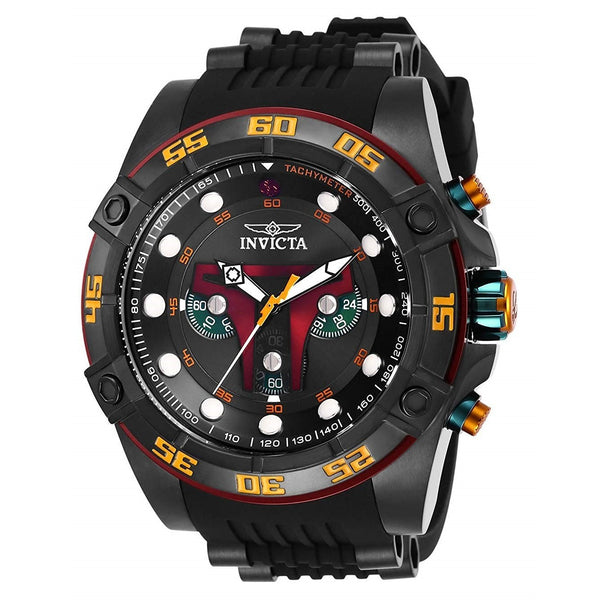 Invicta Men's 27222 Star Wars Chronograph Black Silicone Watch