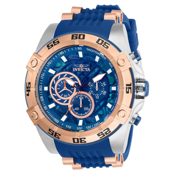 Invicta Men's 27255 Speedway Scuba Blue and Rose-Tone Polyurethane and Stainless Steel Watch