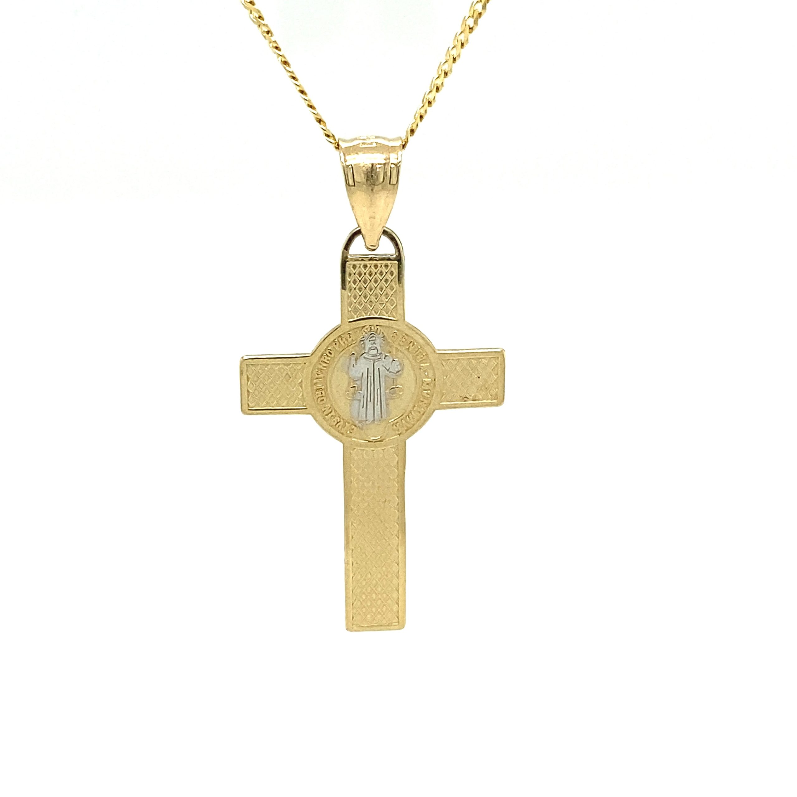14K CROSS 2/T PENDANT
